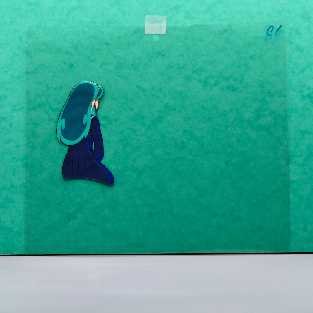 Urusei Yatsura (Lum) – Lum Backside Pose – original animation production artwork – detail 4