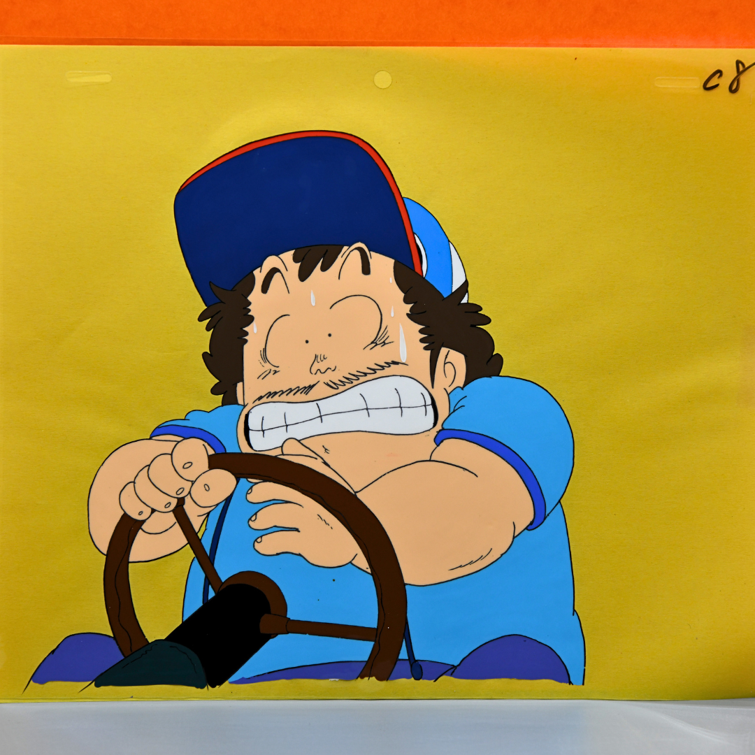 Dr. Slump – Senbei Driving Stressed – original animation production artwork – detail 2