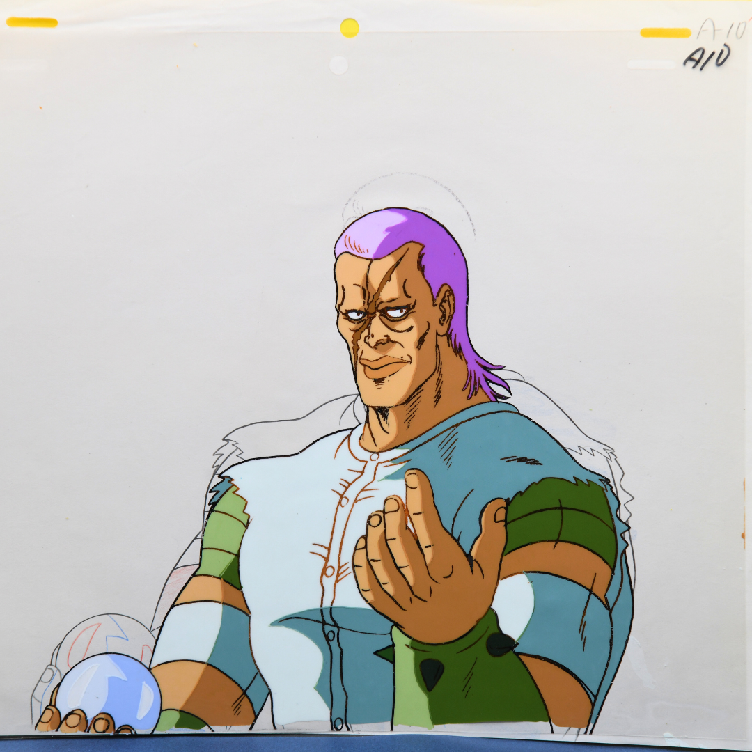 Fist of the North Star - Zorige jungling with acid balls - Original Animation Cel and Douga attached Ep51
