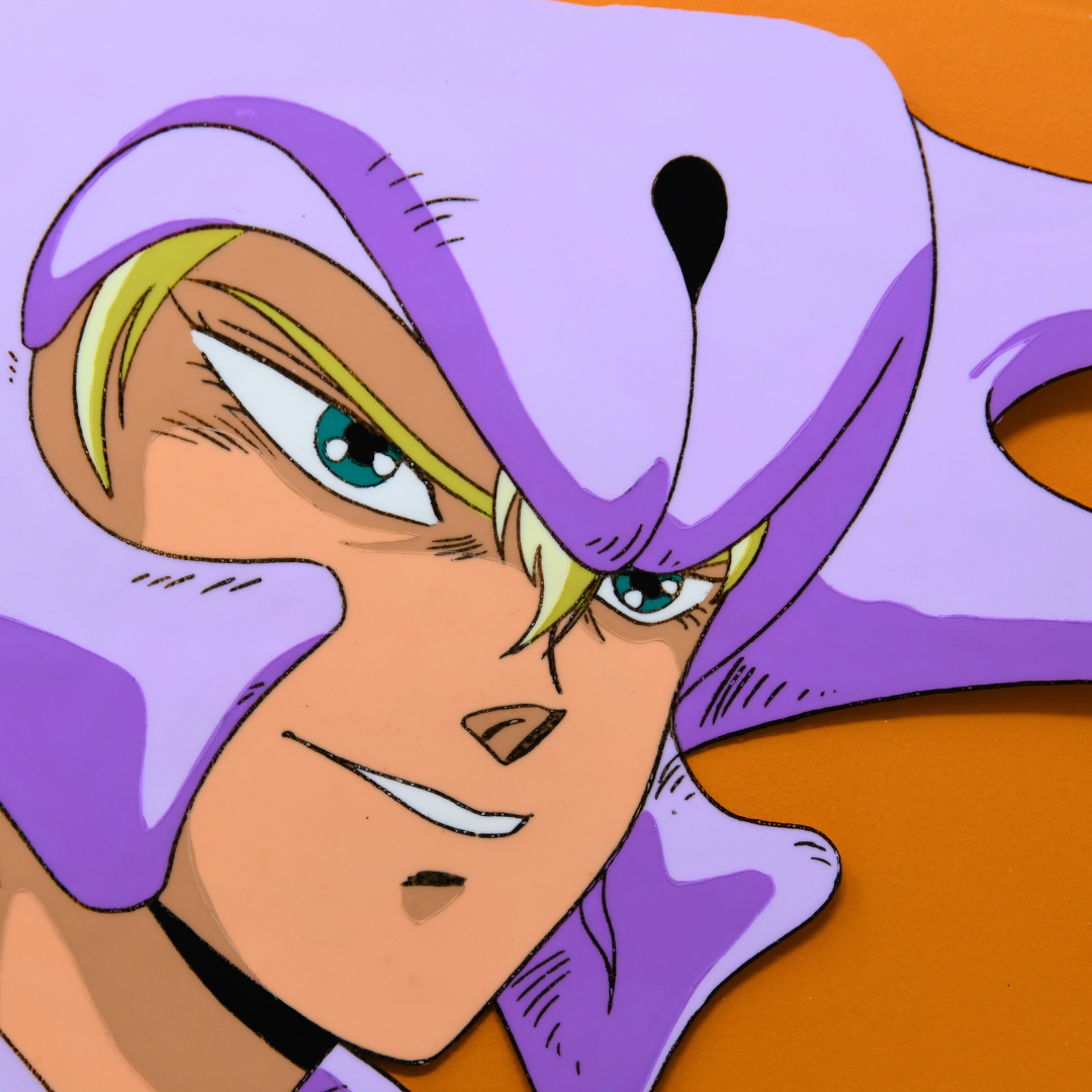 Jūshin Liger – Ryu Dolk Close-Up in Armour – original animation production artwork