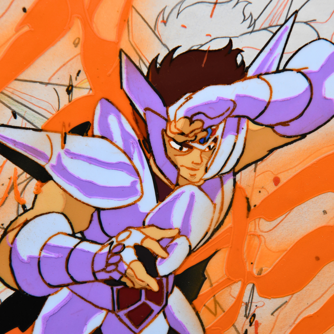 Saint Seiya – Silver Saint Babel – original animation production artwork – detail 3