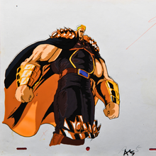 Load image into Gallery viewer, Fist of the North Star - Falco in Armour - Original Animation Cel and Douga (Attached)