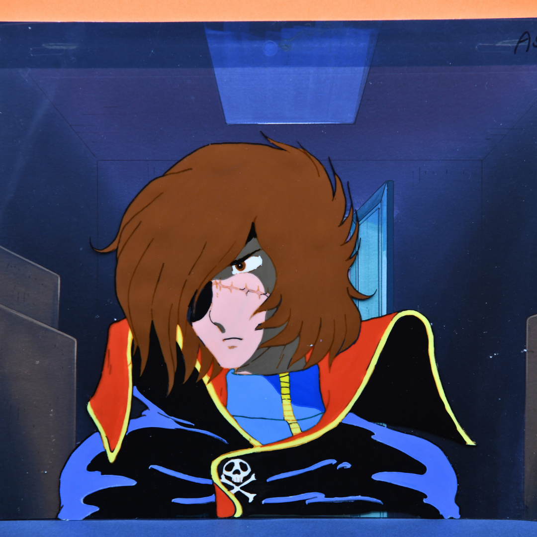 Captain Harlock – Captain Harlock Close-Up – original animation production artwork – detail 2
