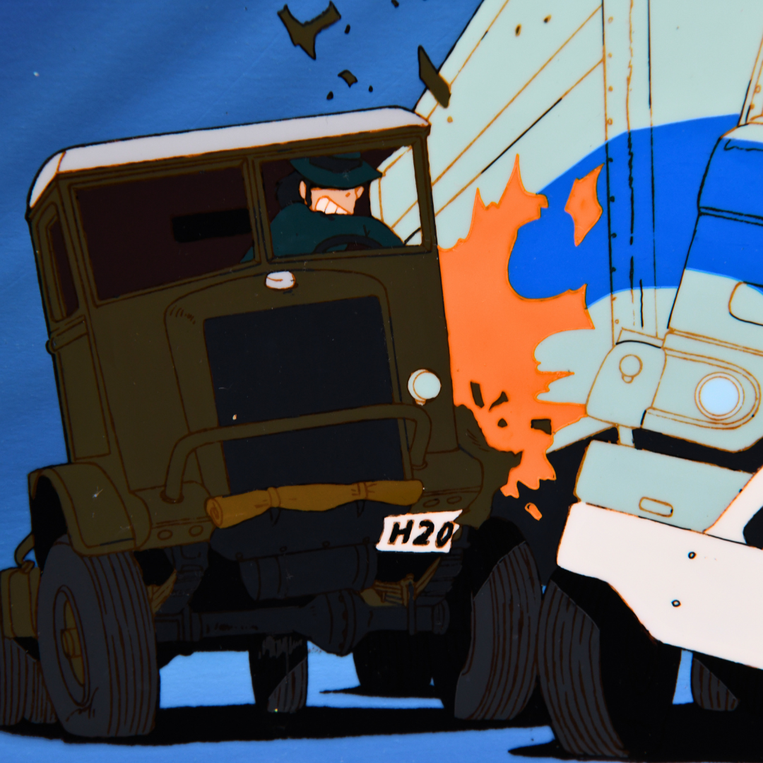 Lupin III – The Chase – original animation production artwork – detail 2