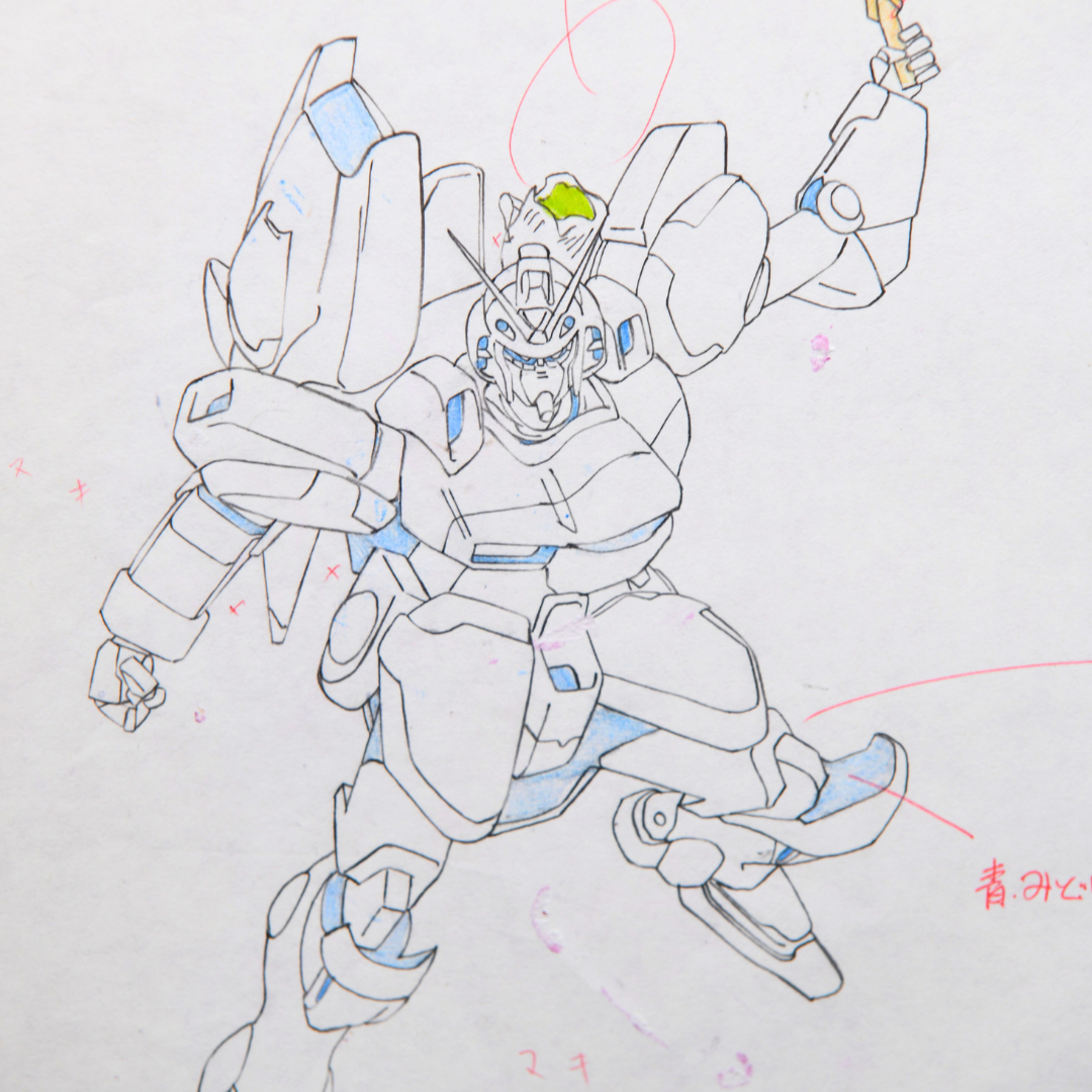 Mobile Suit Gundam – Gundam Mecha – original animation production artwork – detail 2