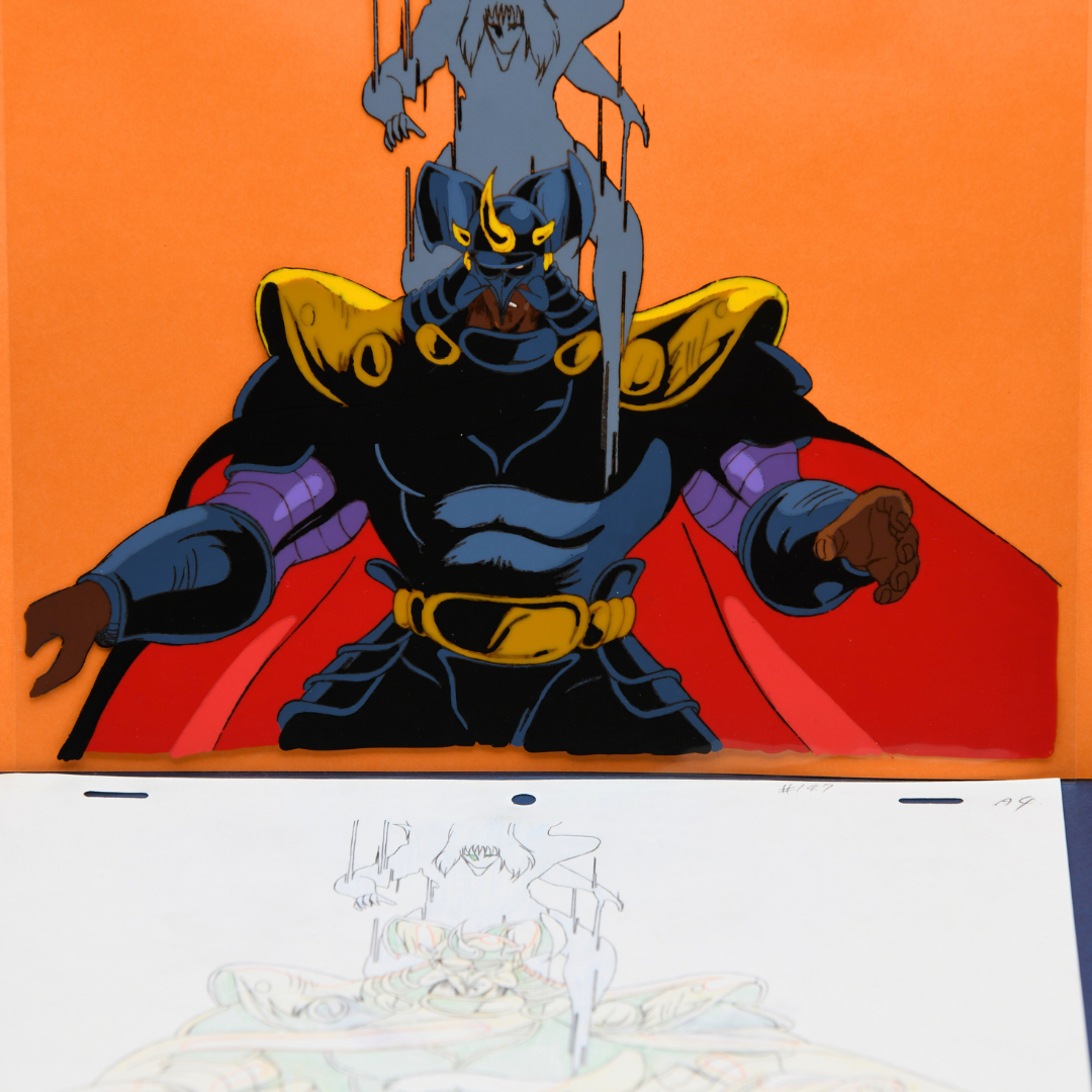 Fist of the North Star (Hokuto no Ken) – Kaioh Attacked by Shachi – original animation production artwork – detail 13