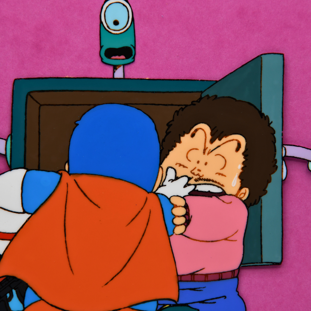 Dr. Slump – Senbei Holding Suppaman – original animation production artwork – detail 3