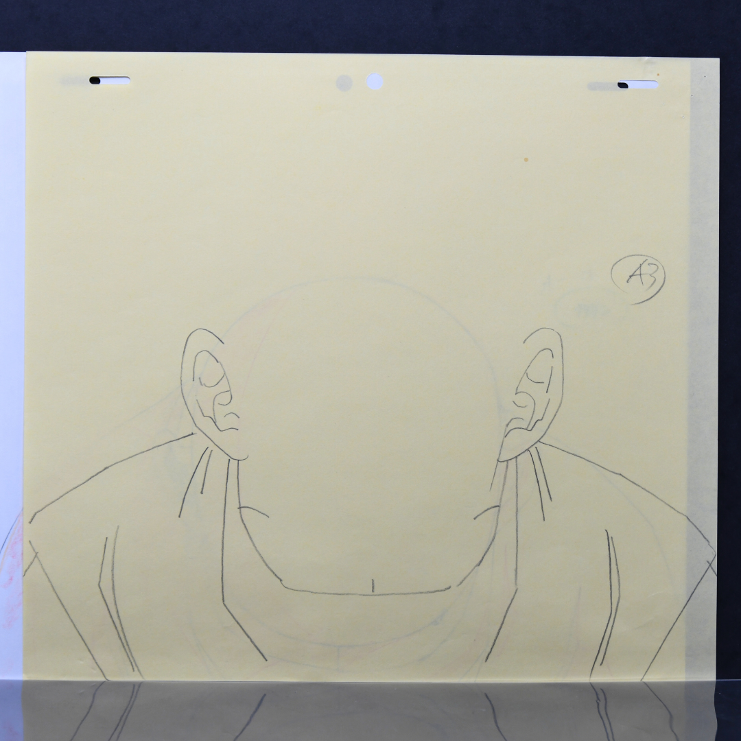Dragon Ball Z – Krillin Portrait – original animation production artwork – detail 3