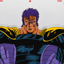 Load image into Gallery viewer, Fist of the North Star - Hokuto No Ken - Kaioh Impressive - Original Anime Production Cel and Douga Attached