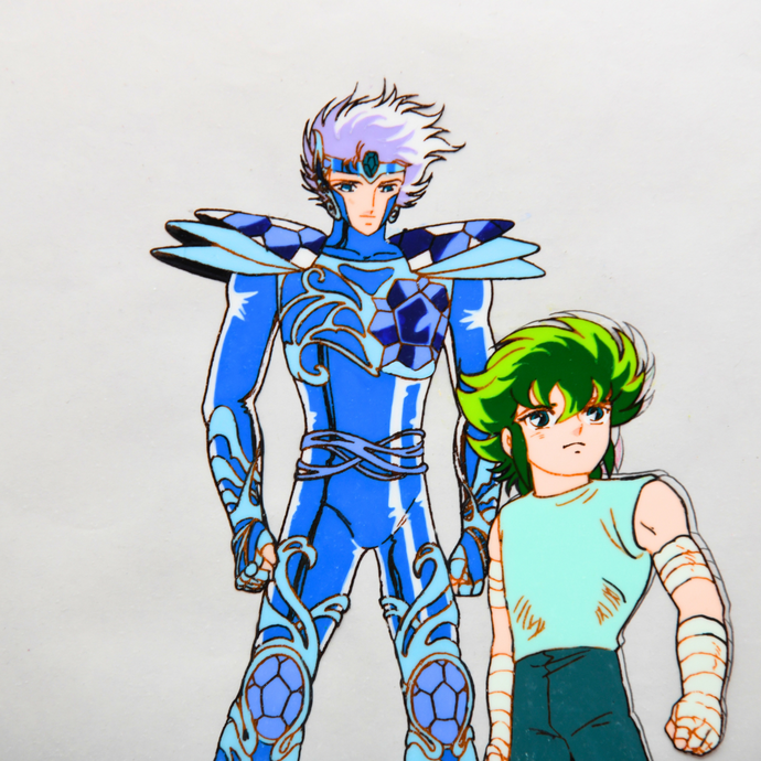 Saint Seiya - Crystal Saint and Kraken Isaac - Original Anime Production Cel and Douga (Episode 108, 08:05 Mark)