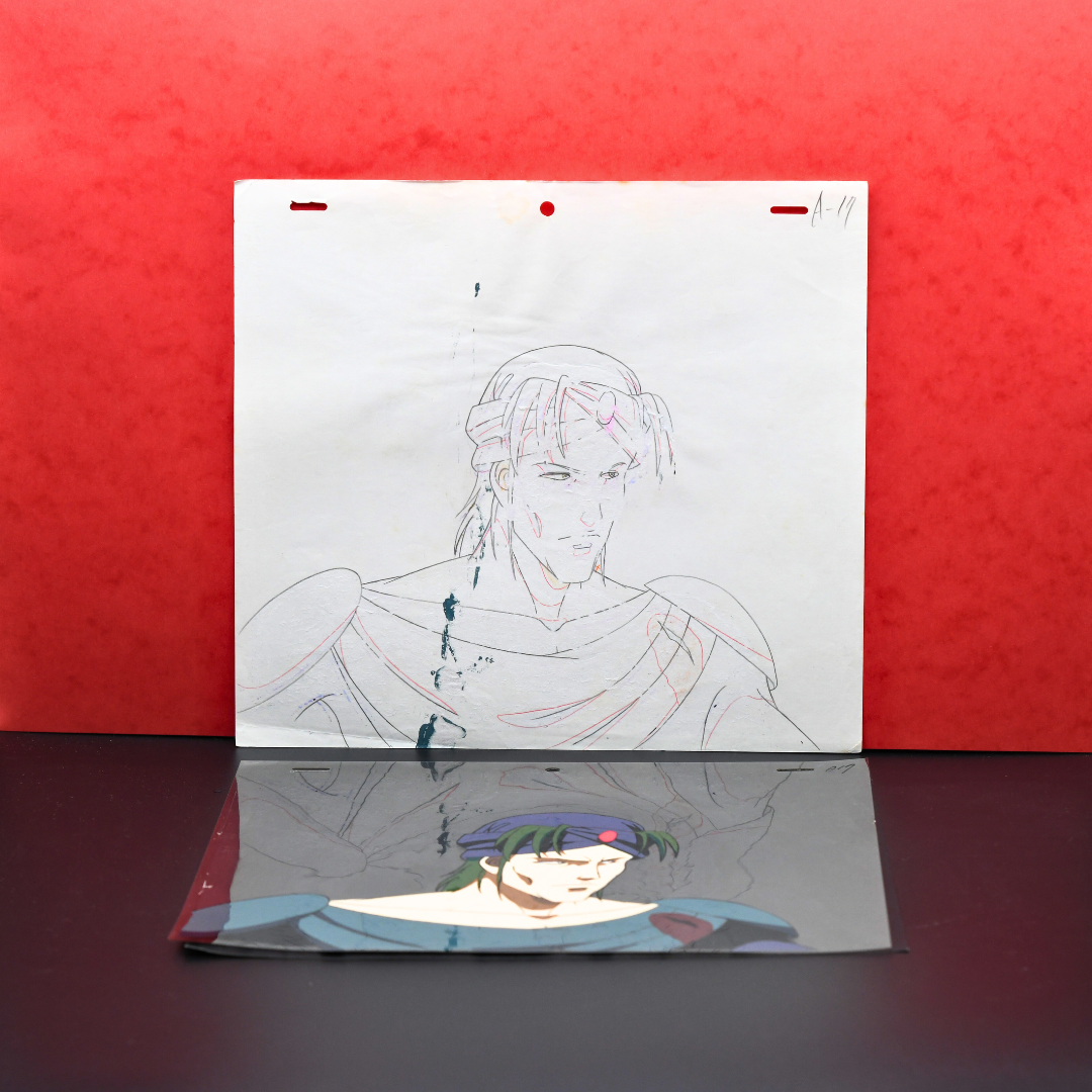 Shurato: The Legend of the Heavenly Sphere – Mayuri Wounded – original animation production artwork – detail 5