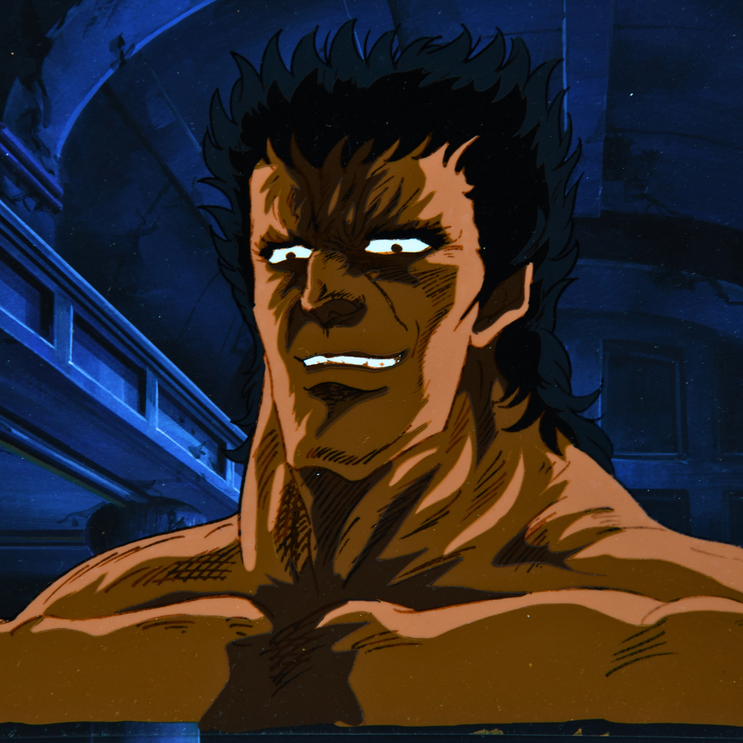 Fist of the North Star (Hokuto no Ken) – Raoh Devilish Smile – original animation production artwork – detail 4