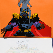 Load image into Gallery viewer, Fist of the North Star - Tetsuo Hara - Kaioh Attacked by Shachi - Original Animation Cel and Douga