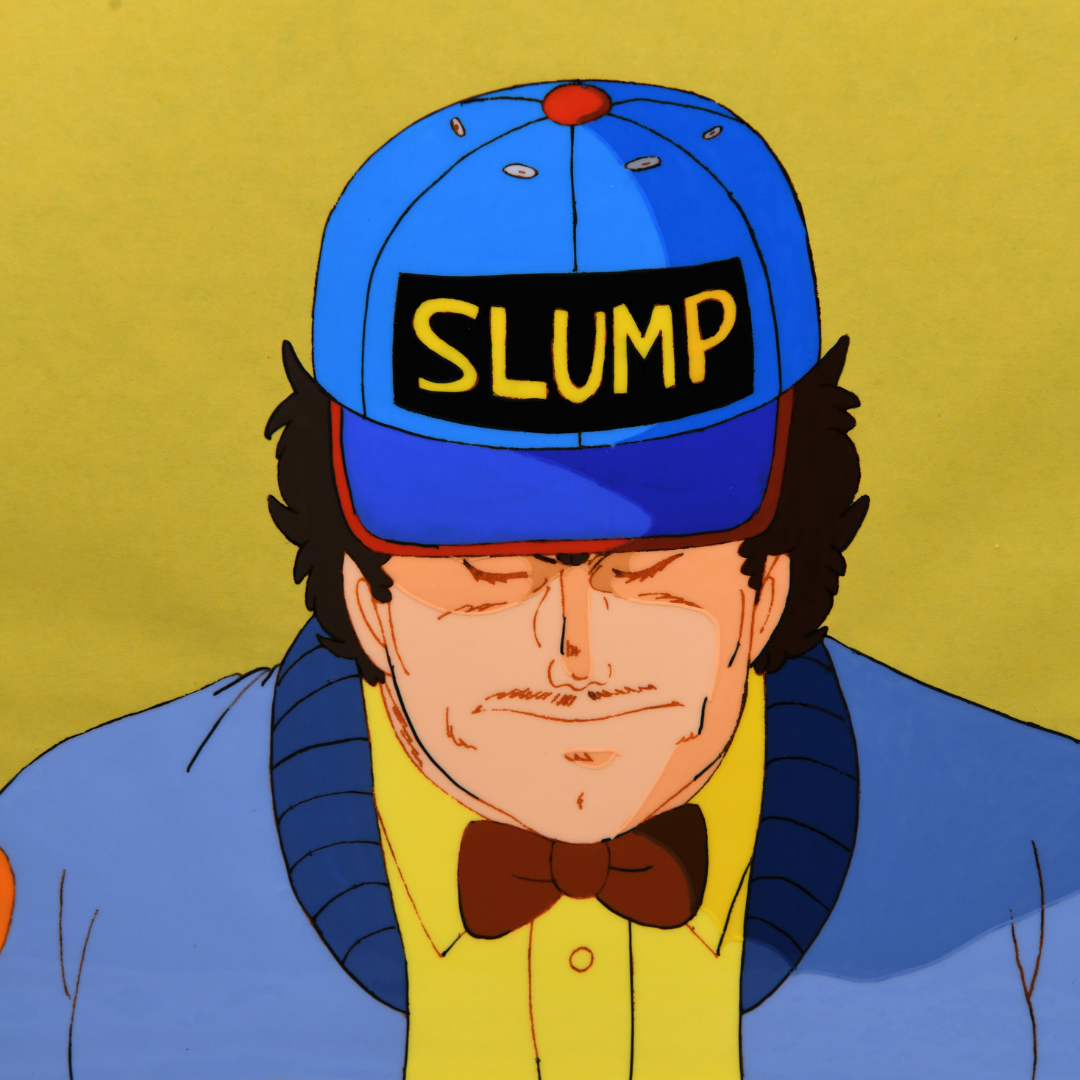 Dr. Slump – Senbei Interior Dialogue, Playboy Close-Up – original animation production artwork – detail 4