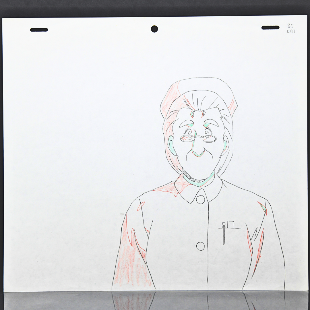 Magical Princess Minky Momo – Gigi Nurse – original animation production artwork – detail 4