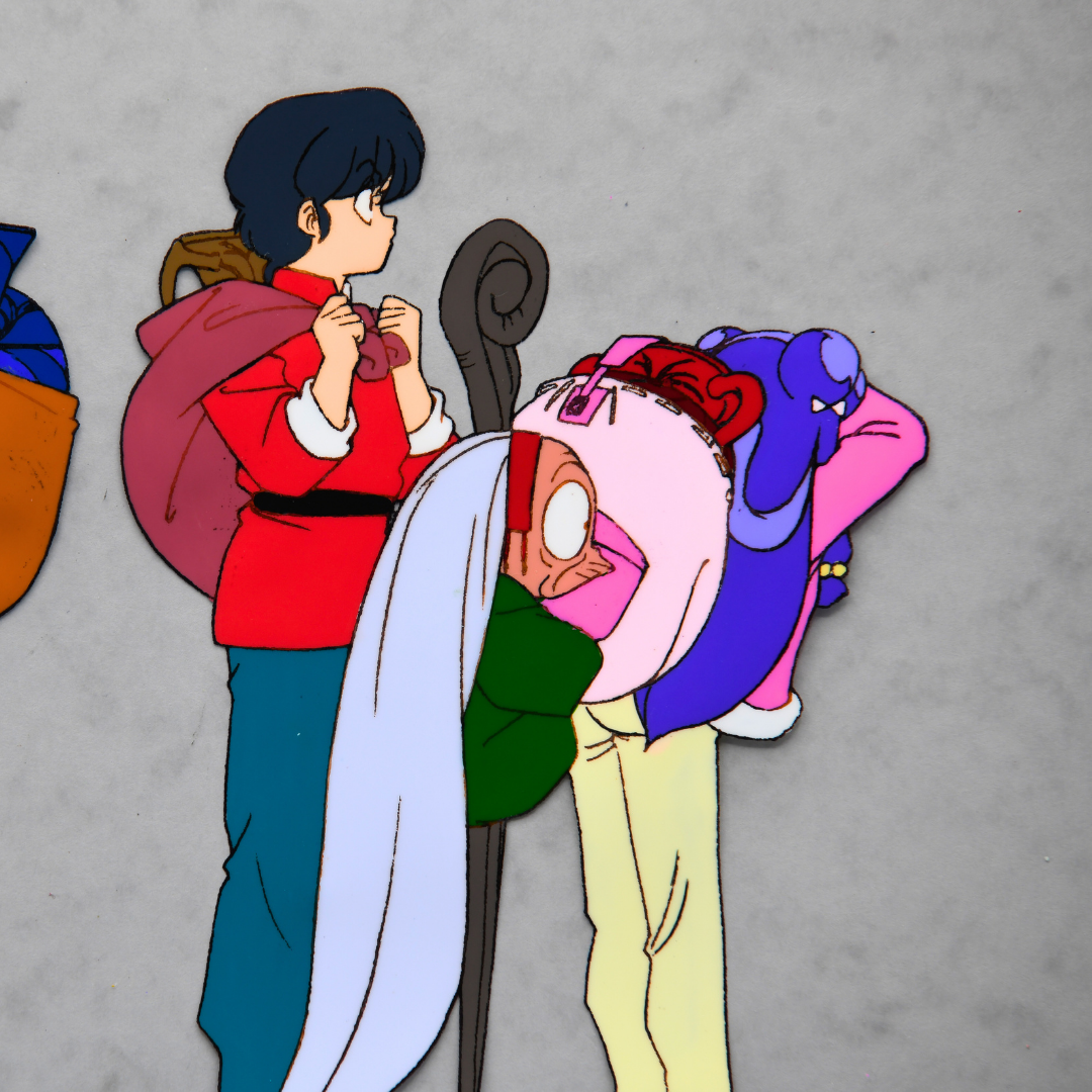 Original anime production art from Rumiko Takahashi’s classic series – cels, douga, and genga from Urusei Yatsura, Ranma ½, and InuYasha

Vintage Japanese animation art by Rumiko Takahashi