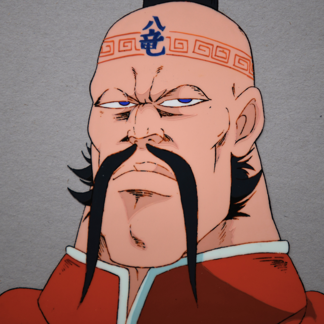 Sakigake!! Otokojuku – Wang Ta-ren Not Smiling 02 – original animation production artwork – detail 2