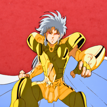 Load image into Gallery viewer, Saint Seiya - Saga Gemini Saint - Original Anime Production Cel and Douga ep. 72