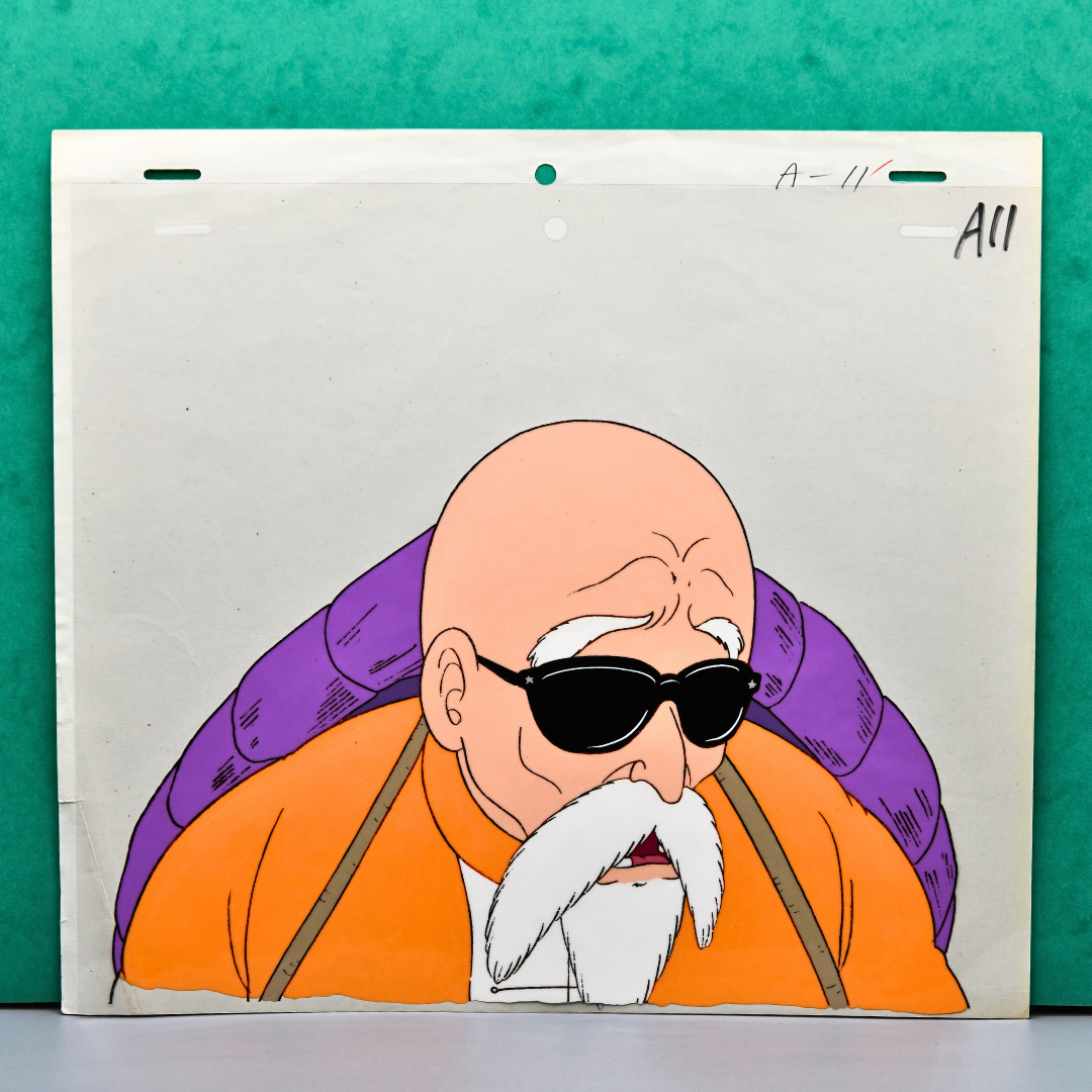 Dragon Ball – Kame Sennin / Master Roshi – original animation production artwork – detail 2