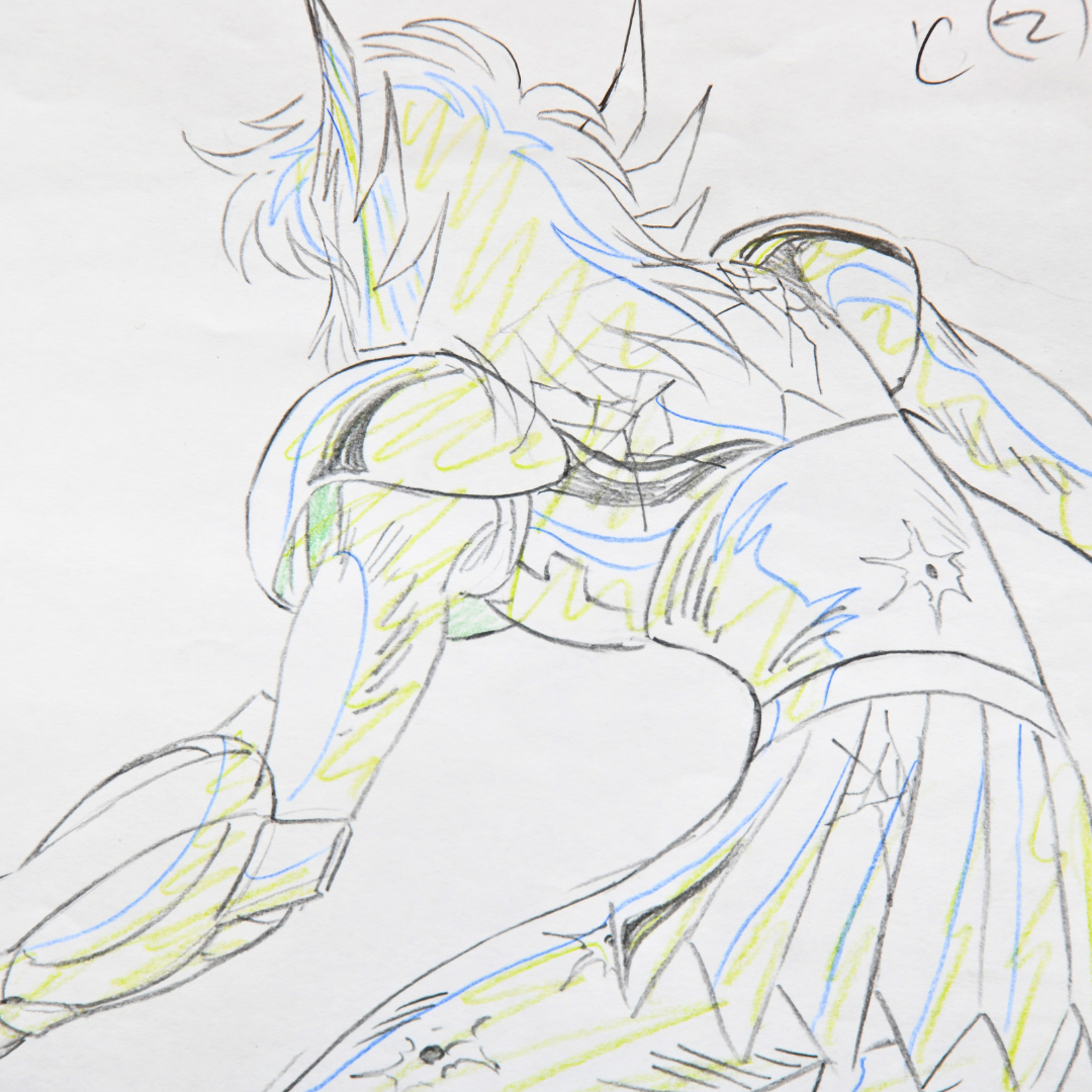 Saint Seiya – Hyoga – original animation production artwork