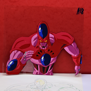 Dragon Ball Z - Hatchyack - OVA - Plan to Eradicate the Saiyans - Akira Toriyama - Original Hand Painted Production cel + Douga