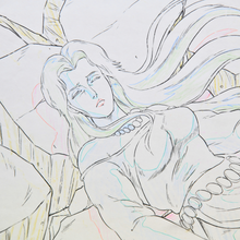 Load image into Gallery viewer, Fist of the North Star - Tetsuo Hara - Yuria Unconscious - Original Animation Cel with Douga