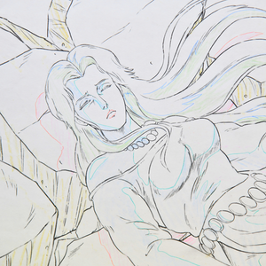 Fist of the North Star - Tetsuo Hara - Yuria Unconscious - Original Animation Cel with Douga