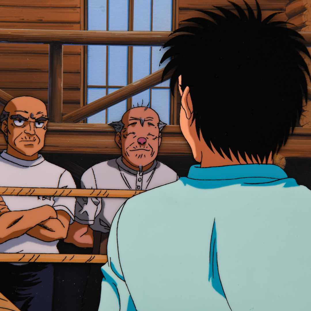 Hajime no Ippo Makunouchi Ippo and trainers original animation production art