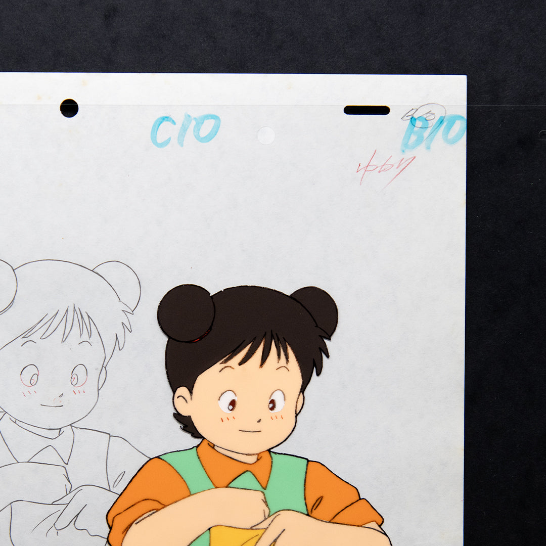 Mama Is a 4th Grader – Young Girl – original animation production artwork – detail 4
