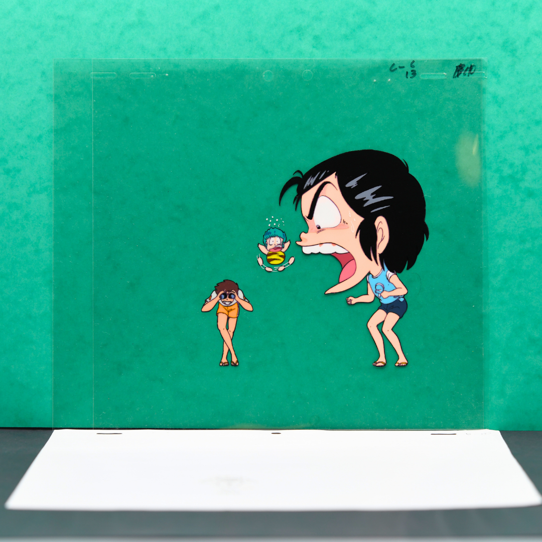 Original anime production art from Rumiko Takahashi’s classic series – cels, douga, and genga from Urusei Yatsura, Ranma ½, and InuYasha

Vintage Japanese animation art by Rumiko Takahashi