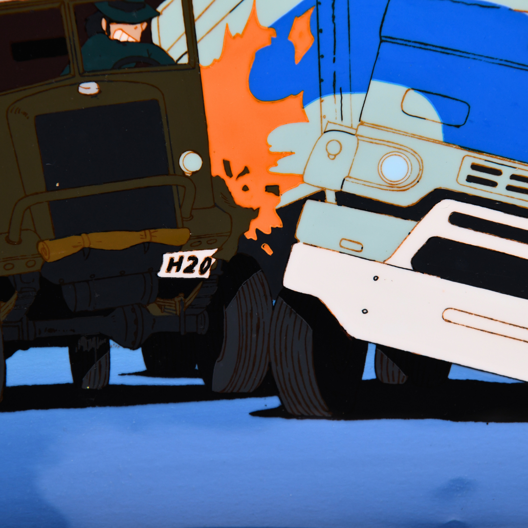 Lupin III – The Chase – original animation production artwork – detail 3