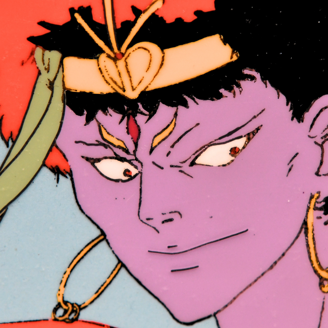 Shurato: The Legend of the Heavenly Sphere – Kubilah Katei Portrait – original animation production artwork – detail 3