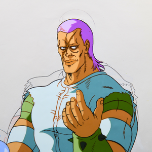 Fist of the North Star - Zorige jungling with acid balls - Original Animation Cel and Douga attached Ep51