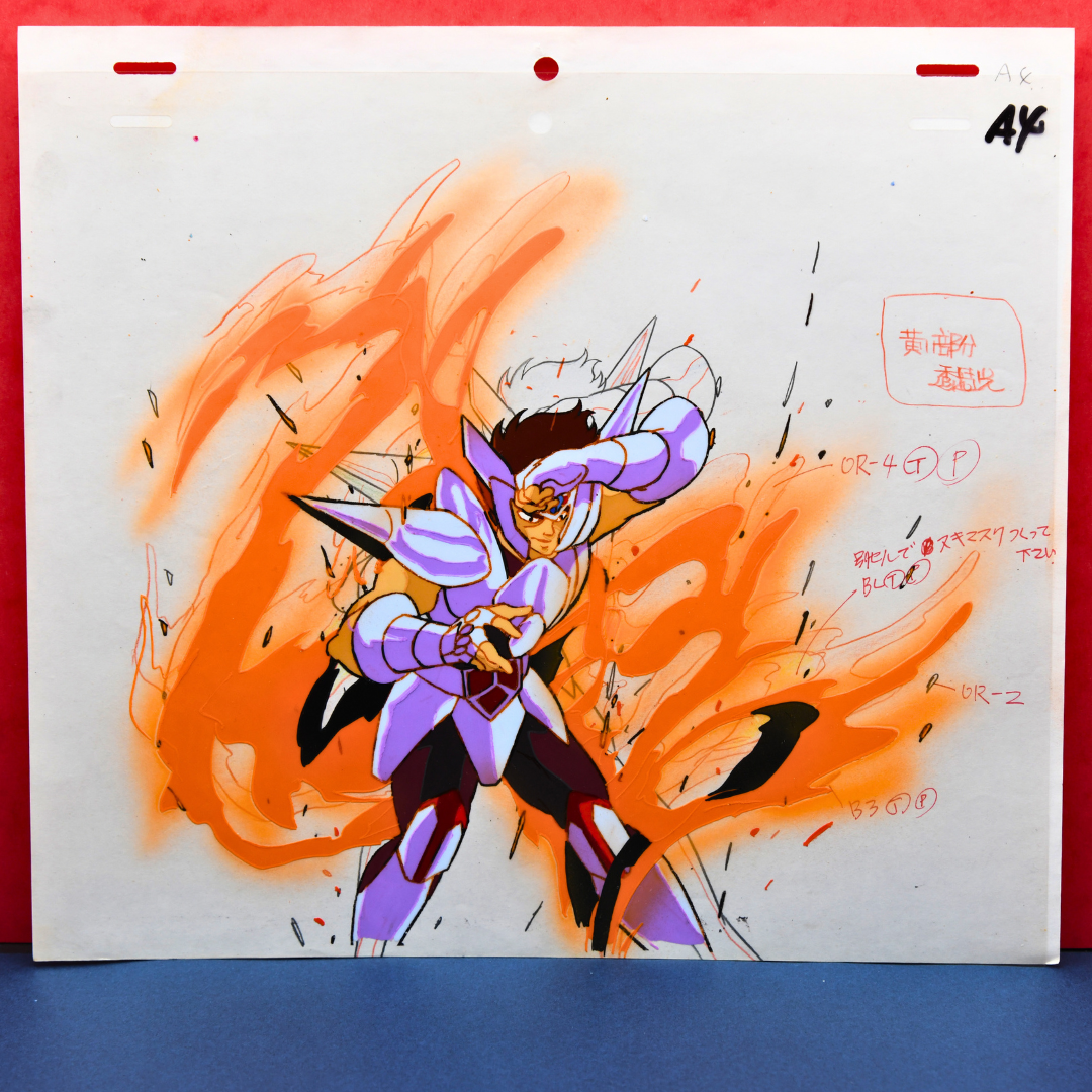 Saint Seiya – Silver Saint Babel – original animation production artwork – detail 4