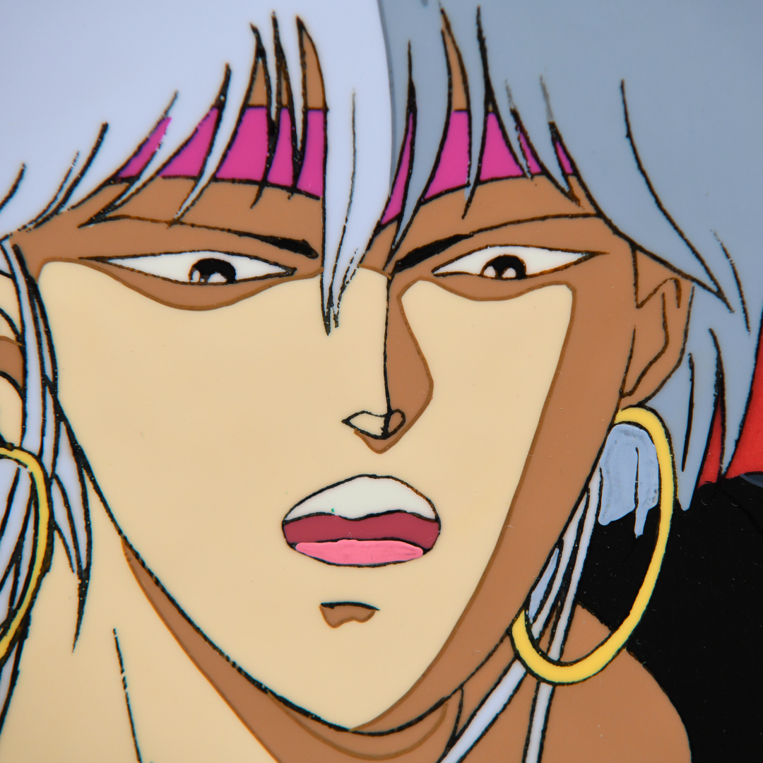 Shurato: The Legend of the Heavenly Sphere – Gai Kuroki Surprised – original animation production artwork – detail 5