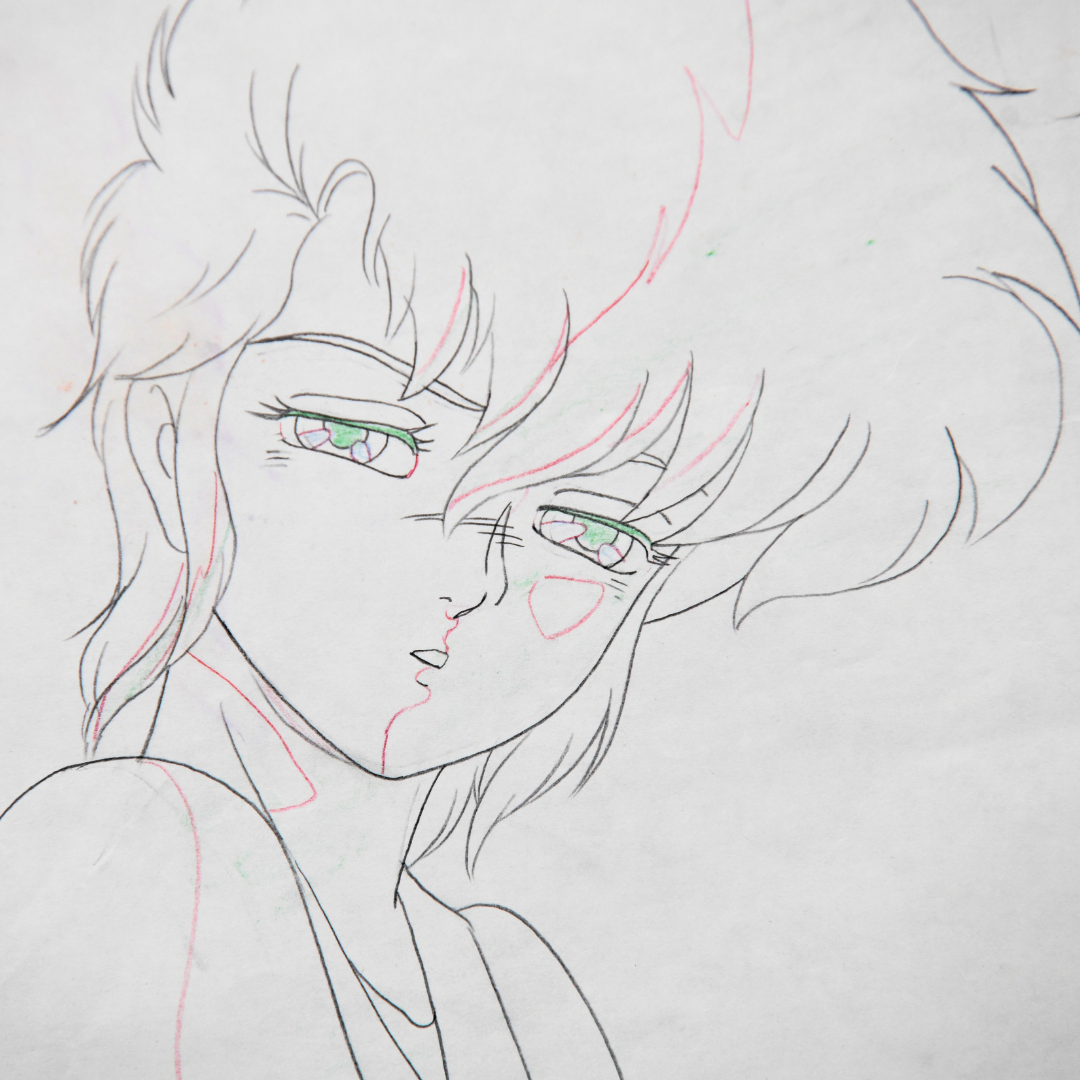 Jūshin Liger – Mai Portrait – original animation production artwork – detail 2