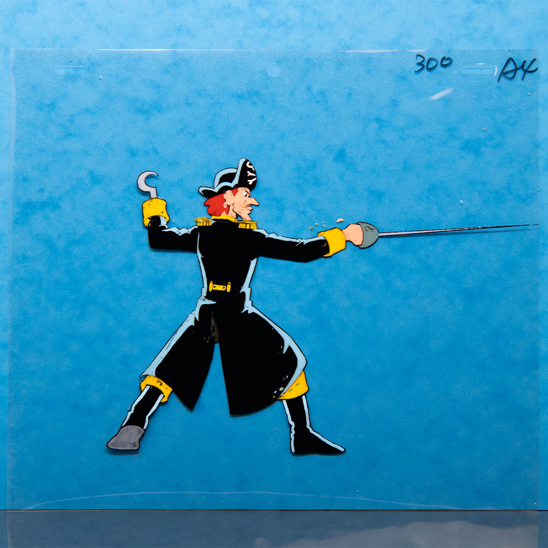 Captain Hook – Original Production Cel – original animation production artwork – detail 2