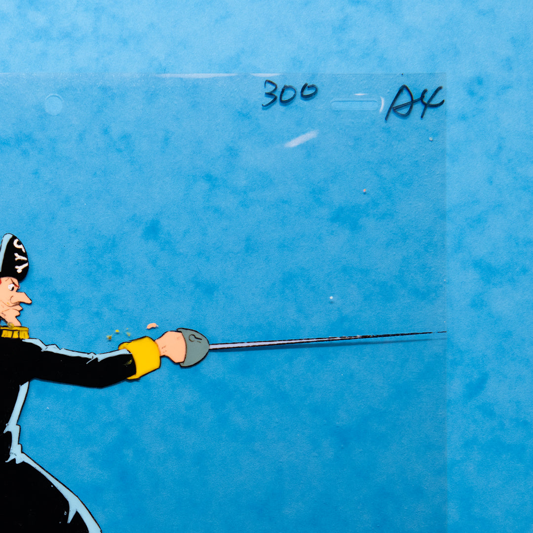 Captain Hook – Original Production Cel – original animation production artwork – detail 5