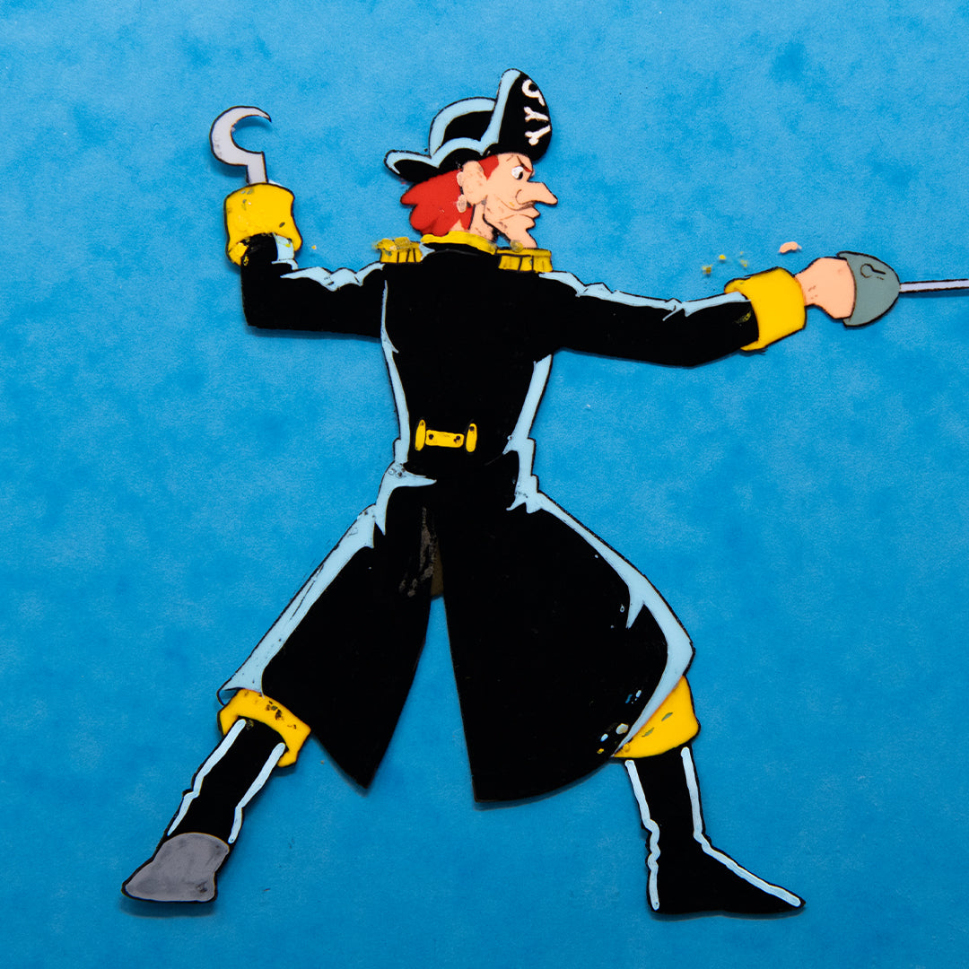 Captain Hook – Original Production Cel – original animation production artwork – detail 4