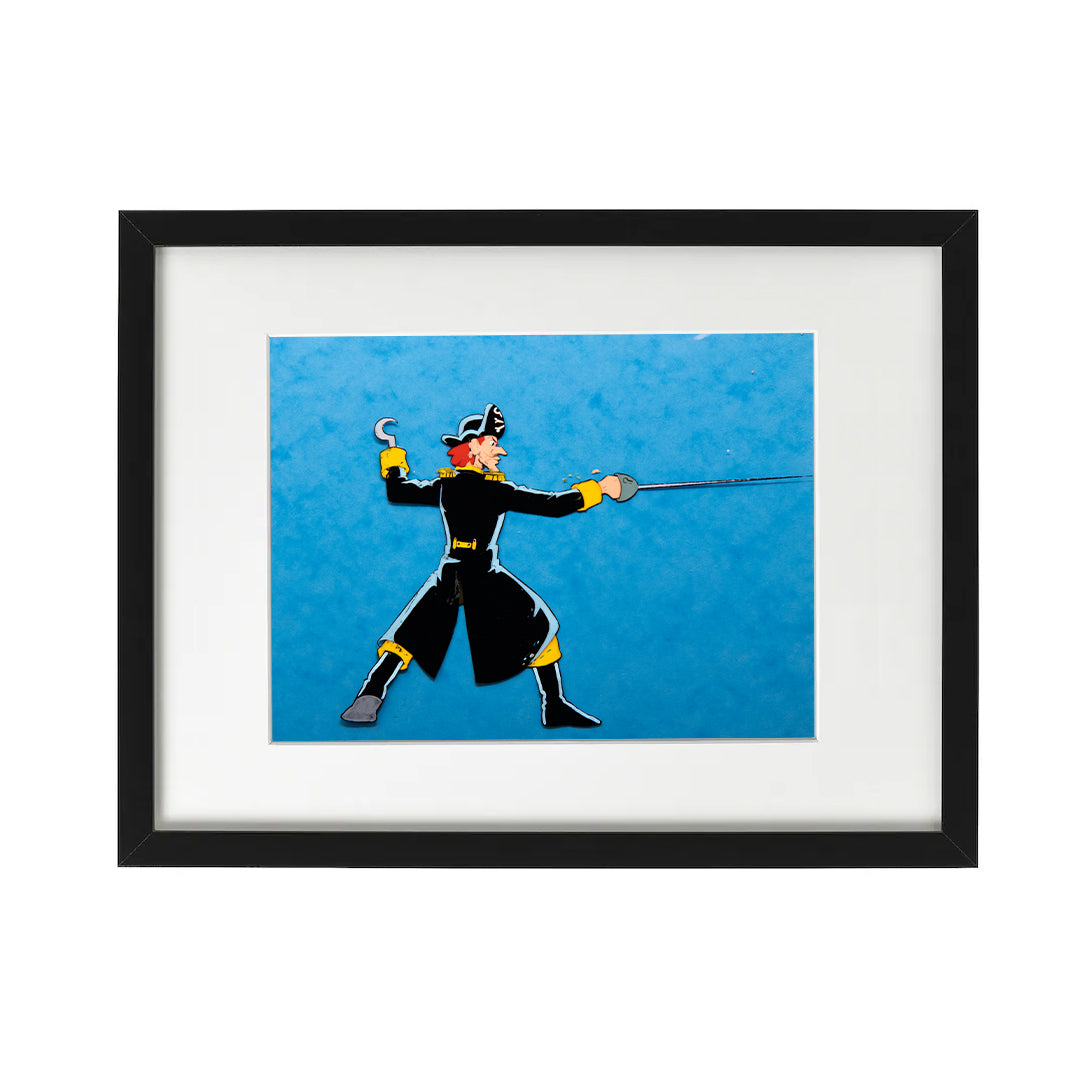 Captain Hook – Original Production Cel – original animation production artwork – detail 3