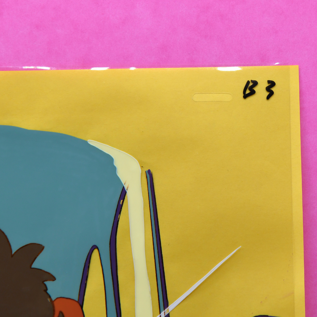 Dr. Slump – Senbei Driving Scooter Car – original animation production artwork – detail 4