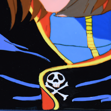 Load image into Gallery viewer, Captain Harlock - Captain Harlock Close Up - Original Production Anime Cel + Original Background