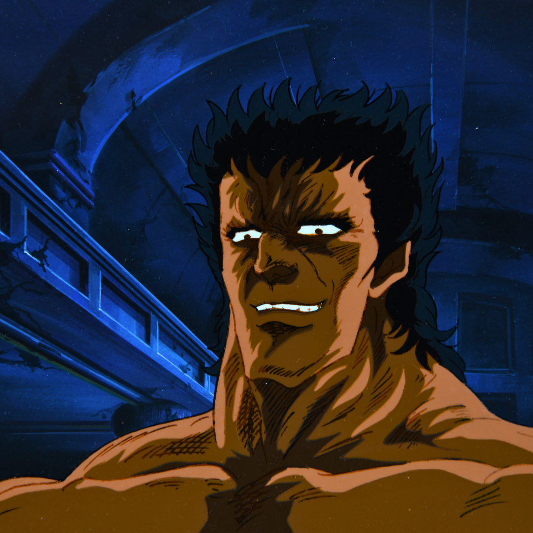 Fist of the North Star (Hokuto no Ken) – Raoh Devilish Smile – original animation production artwork – detail 5