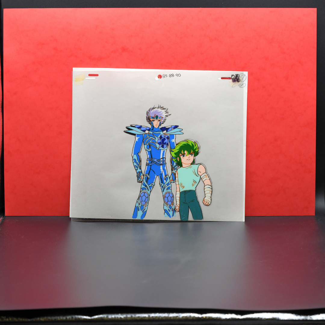 Saint Seiya – Crystal Saint and Kraken Isaac – original animation production artwork – detail 3