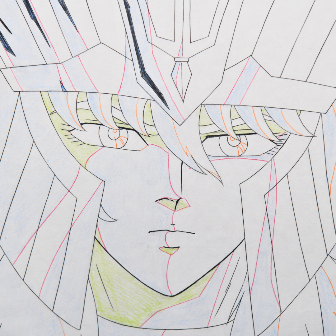 Saint Seiya – Poseidon – original animation production artwork – detail 10