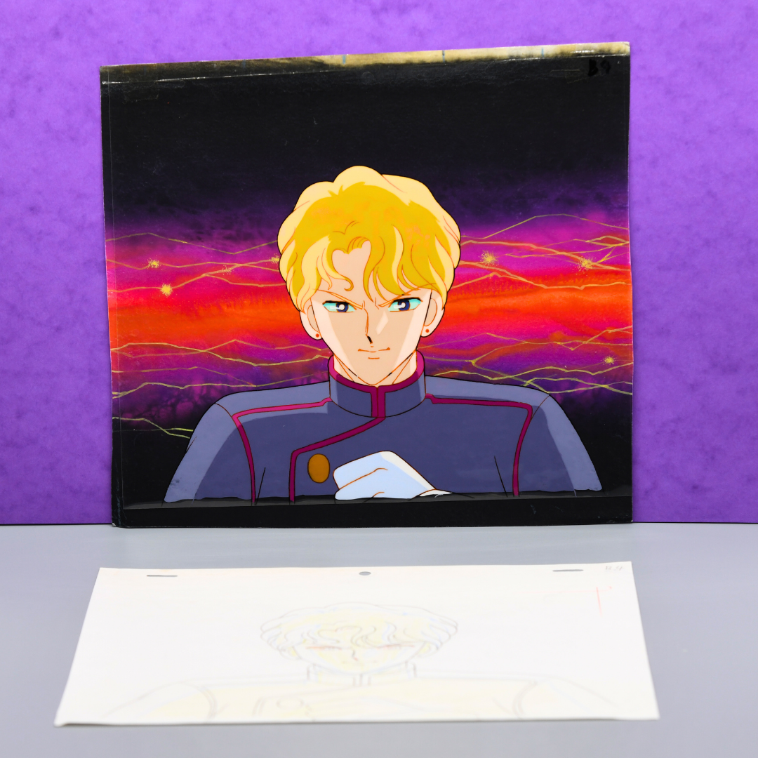 Sailor Moon – King Jadeite – original animation production artwork – detail 2