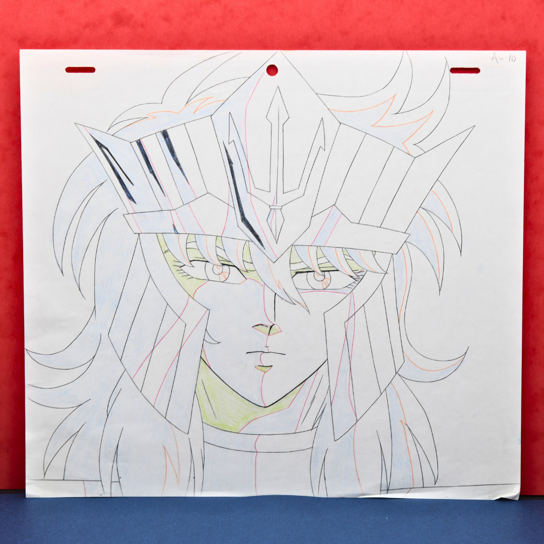 Saint Seiya – Poseidon – original animation production artwork – detail 11