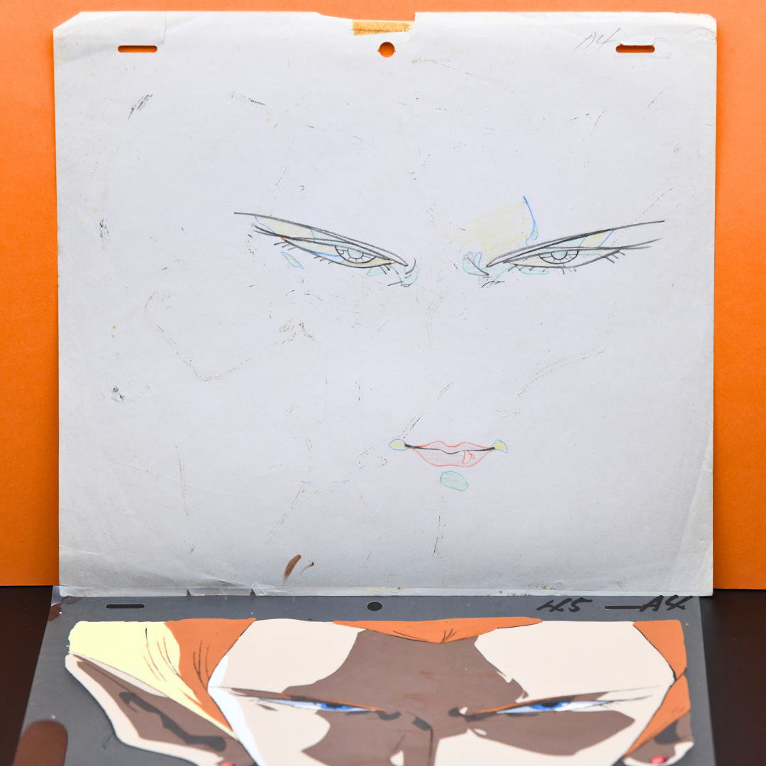 Sonic Soldier Borgman – Valion Portrait – original animation production artwork – detail 4