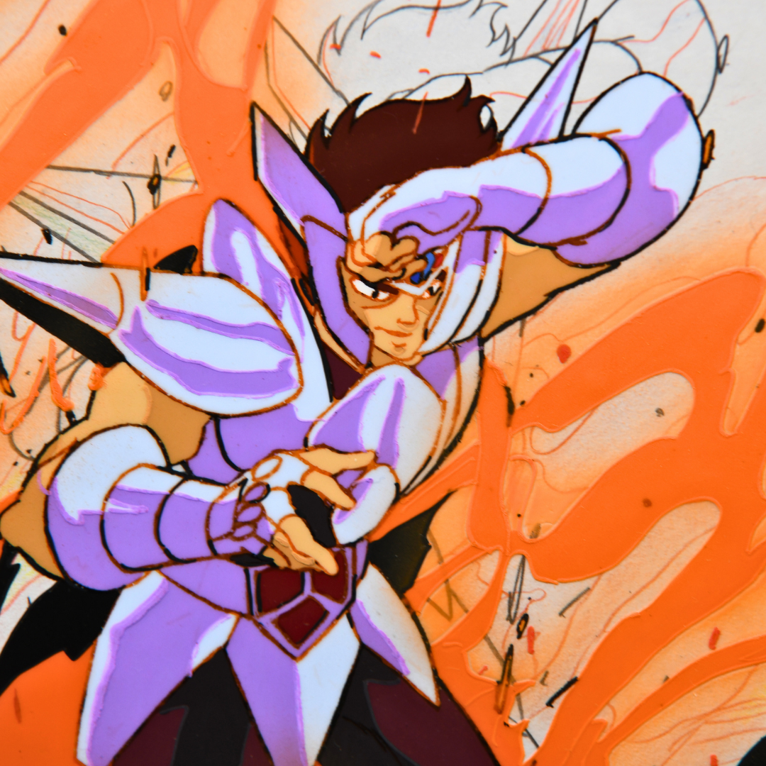 Saint Seiya – Silver Saint Babel – original animation production artwork – detail 5