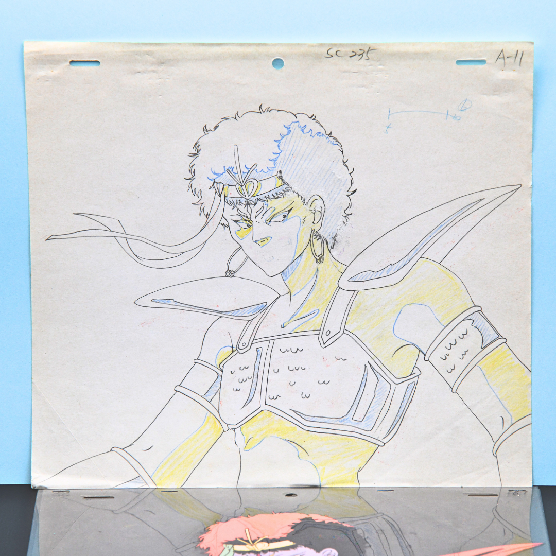 Shurato: The Legend of the Heavenly Sphere – Kubilah Katei Portrait – original animation production artwork – detail 4